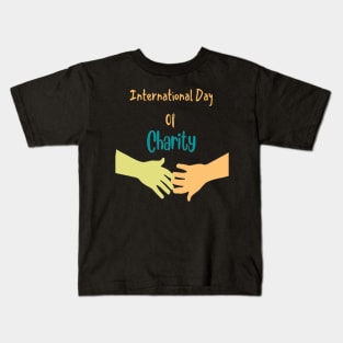 International day of Charity - Giving day Kids T-Shirt